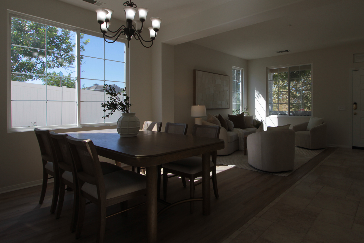 Crisp Windows: real estate photo before AI editing